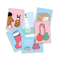 Set of 6 Christmas cards