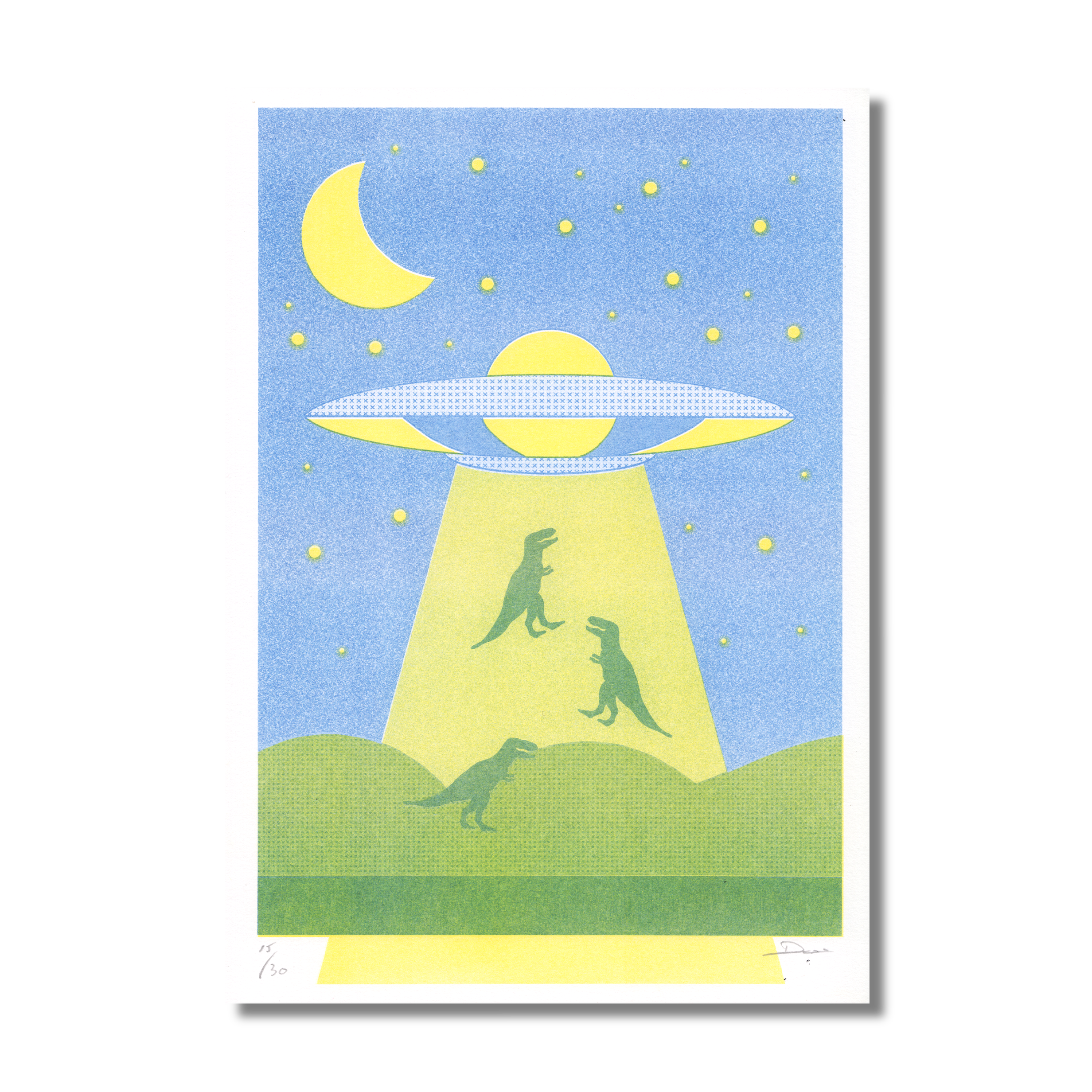 Dinos in space - A4 riso