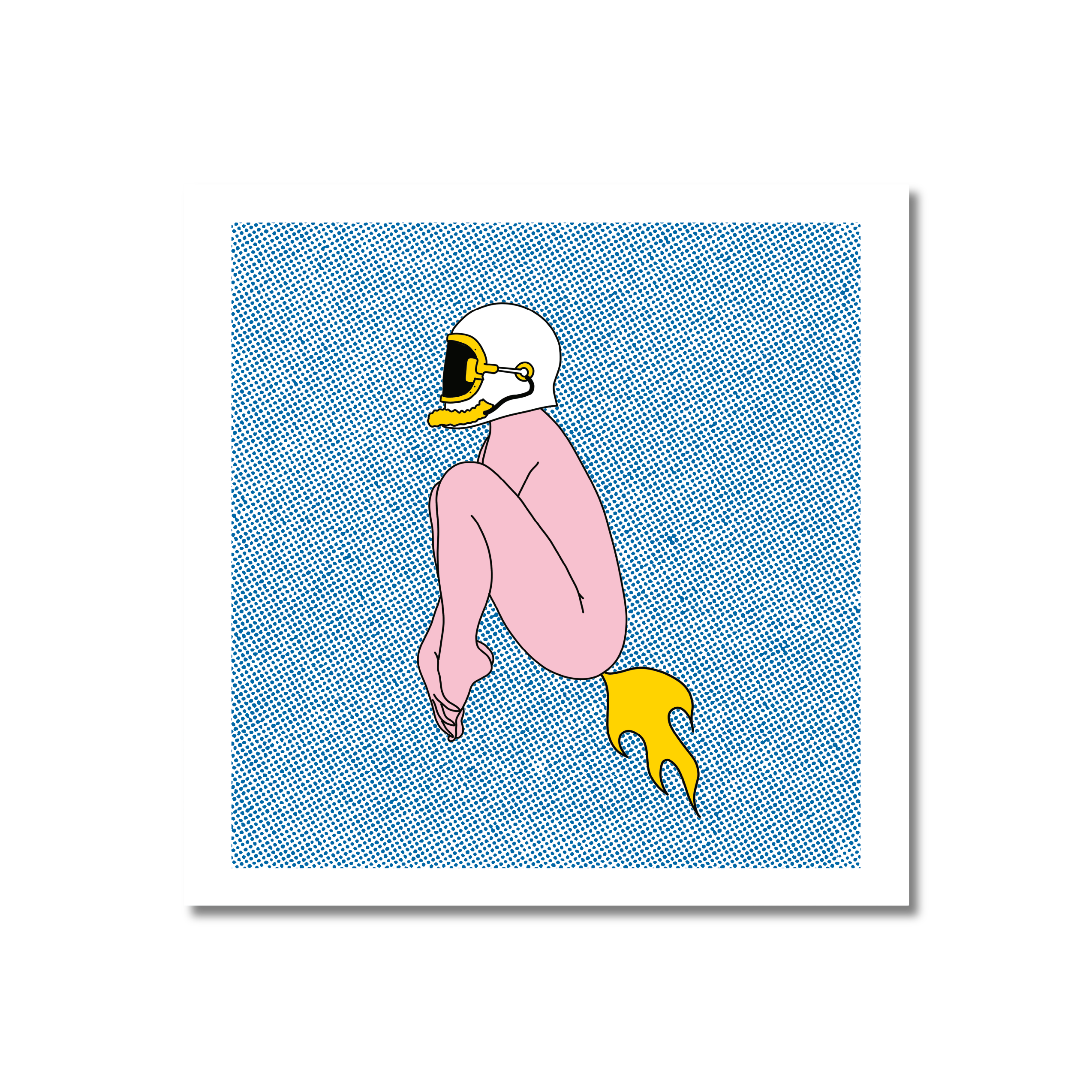 Rocket - 50x50cm digital print